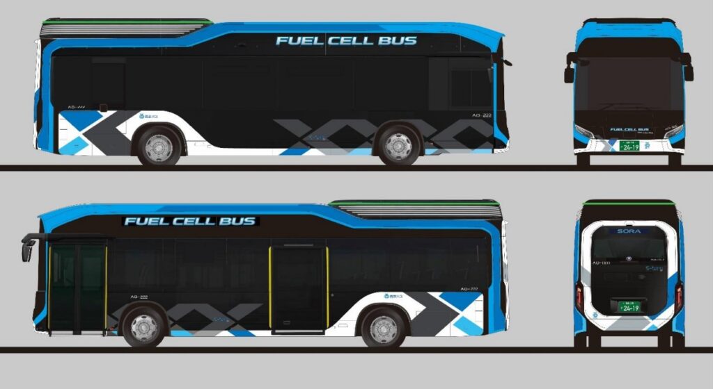西武バスの燃料電池バス車両（イメージ）
