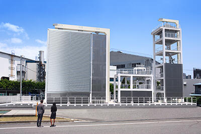 神戸工場に設置する実証設備のイメージ(CG)
