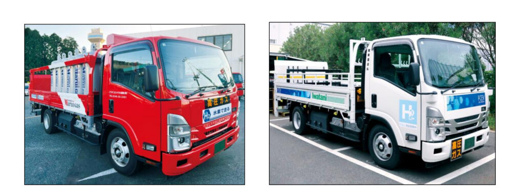 東京と福島のガス配送拠点に導入された車両