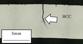（図3）試験により発生した応力腐食割れの事例